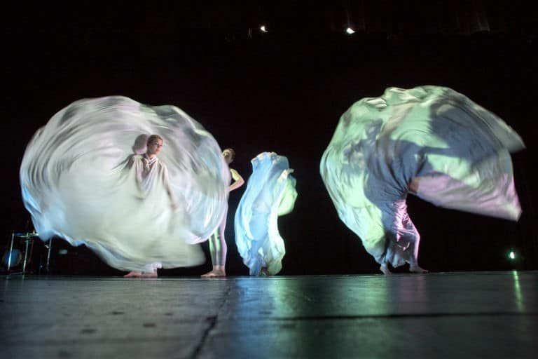 "Dancing in the Arctic" performance rehearsal.