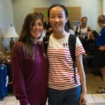 Lisa Slysz, left, poses for a photo with her roommate, Crystal Wang.