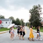 Two plus two students make their way around Brenau's Historic Gainesville Campus.